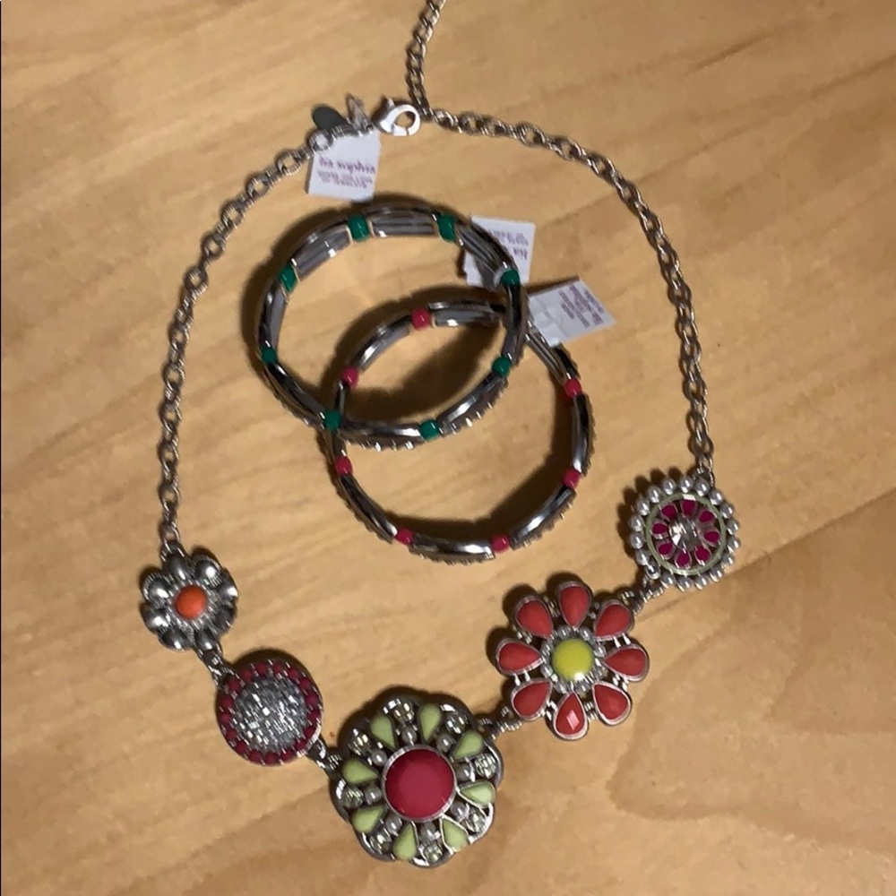 Lia Sophia necklace and bracelet set